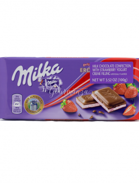 MILKA 100g Strawberry & Yoghurt Chocolate
