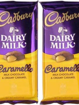 Wholesale Cadbury Dairy Milk Caramello Milk Chocolate Candy Bar Ð 14 Ct. Case